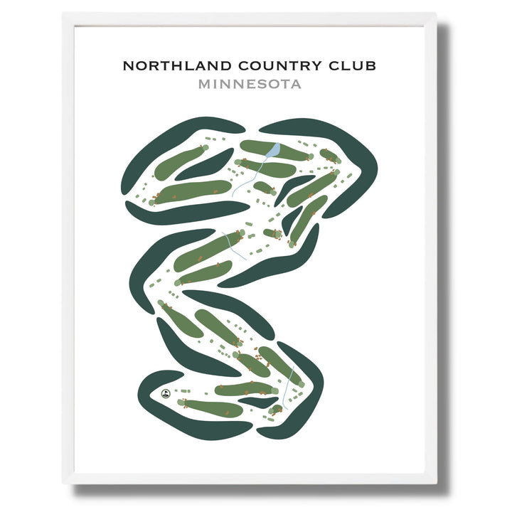 Northland Country Club, Minnesota - Printed Golf Courses