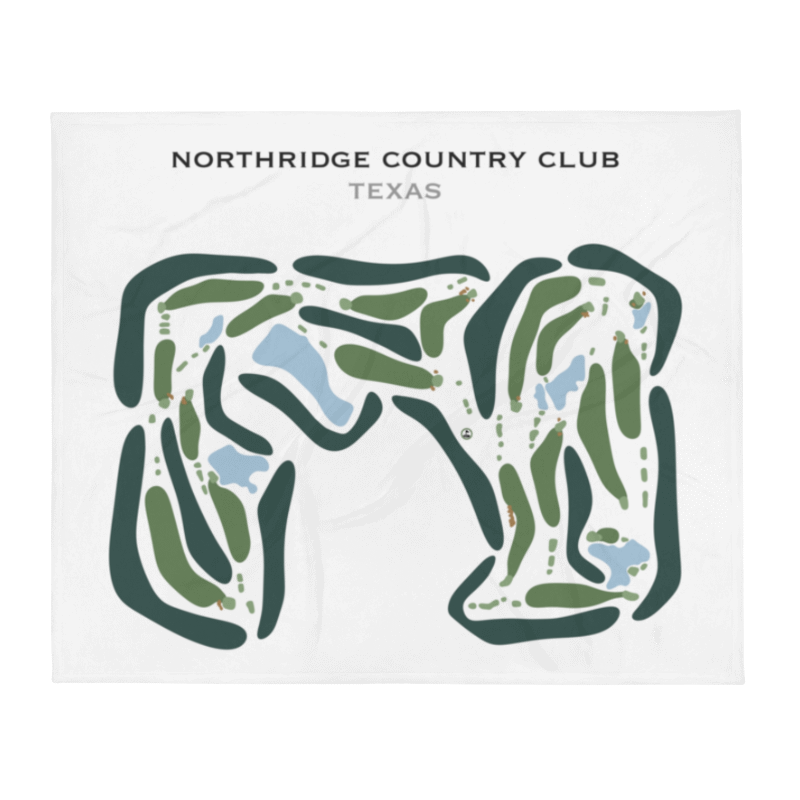 Northridge Country Club, Texas - Printed Golf Courses