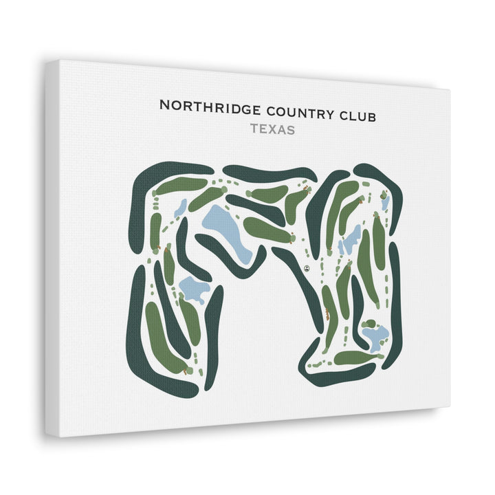 Northridge Country Club, Texas - Printed Golf Courses