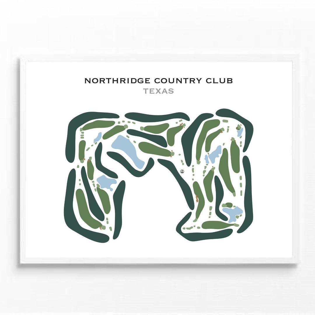 Northridge Country Club, Texas - Printed Golf Courses