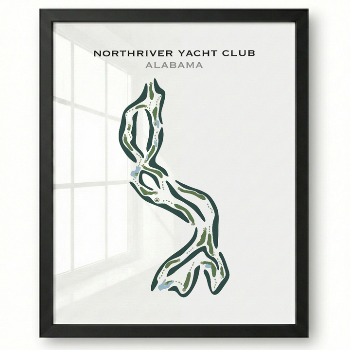 NorthRiver Yacht Club, Alabama - Printed Golf Courses
