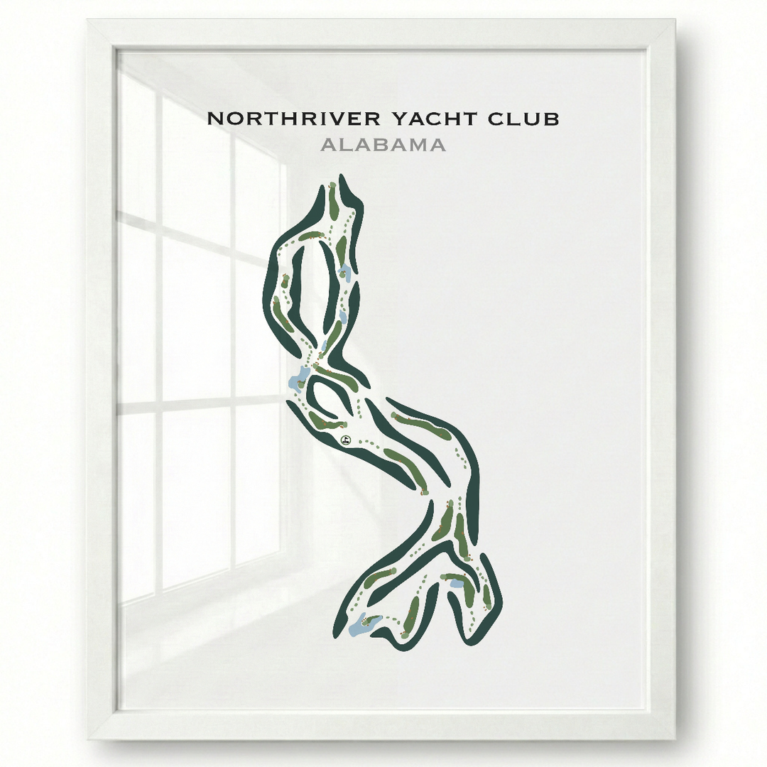 NorthRiver Yacht Club, Alabama - Printed Golf Courses