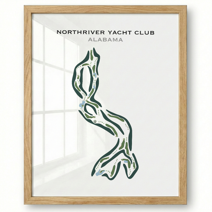 NorthRiver Yacht Club, Alabama - Printed Golf Courses