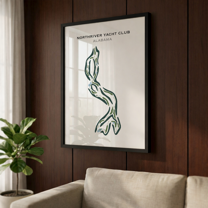 NorthRiver Yacht Club, Alabama - Printed Golf Courses