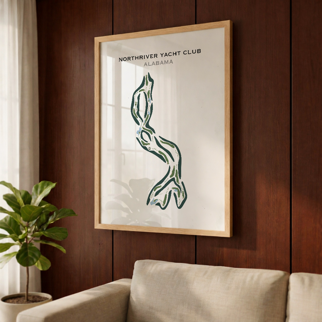 NorthRiver Yacht Club, Alabama - Printed Golf Courses