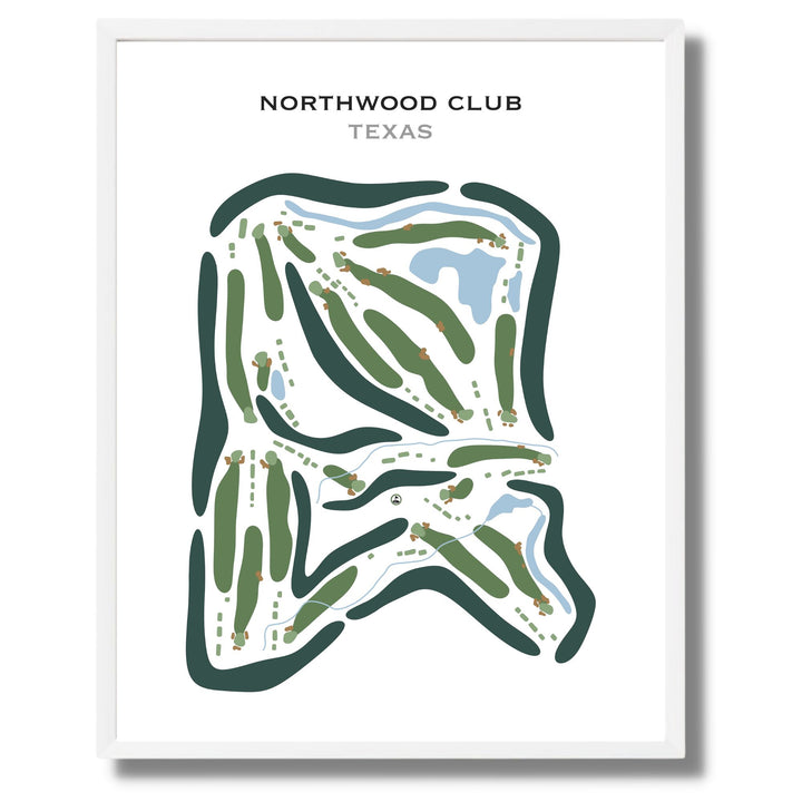 Northwood Club, Texas - Printed Golf Courses