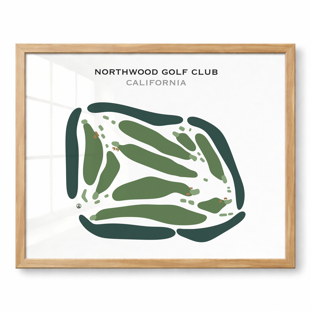 Northwood Golf Club, California - Printed Golf Courses
