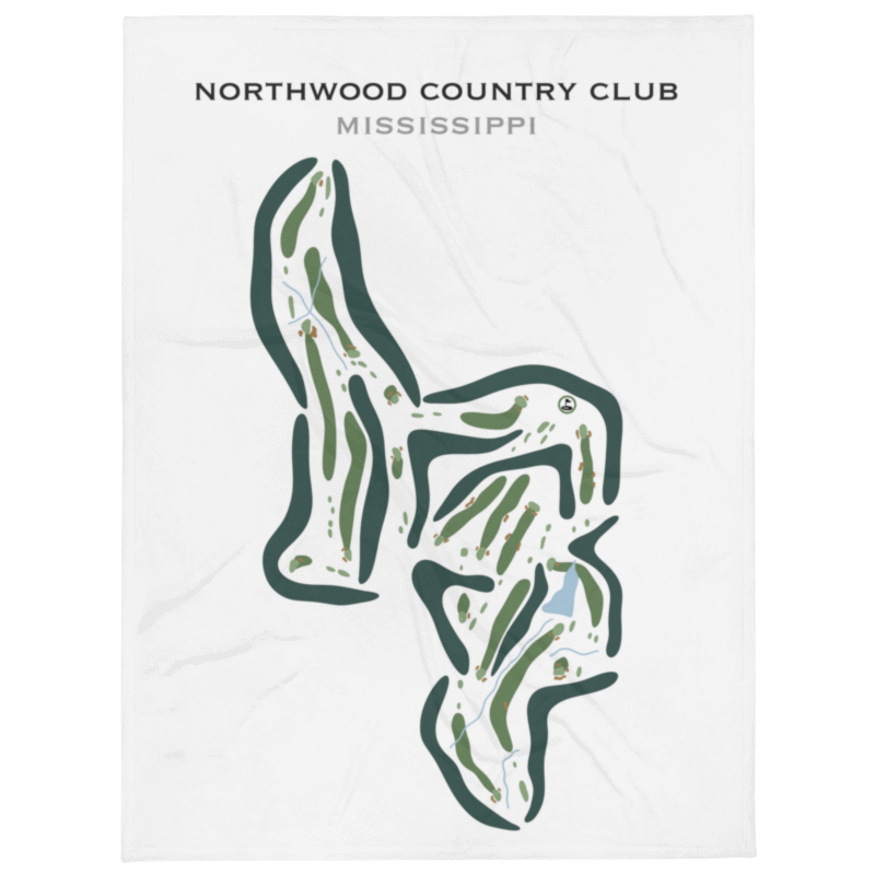 Northwood Country Club, Mississippi - Printed Golf Courses