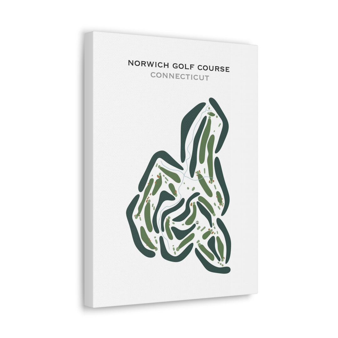 Norwich Golf Course, Connecticut - Printed Golf Courses