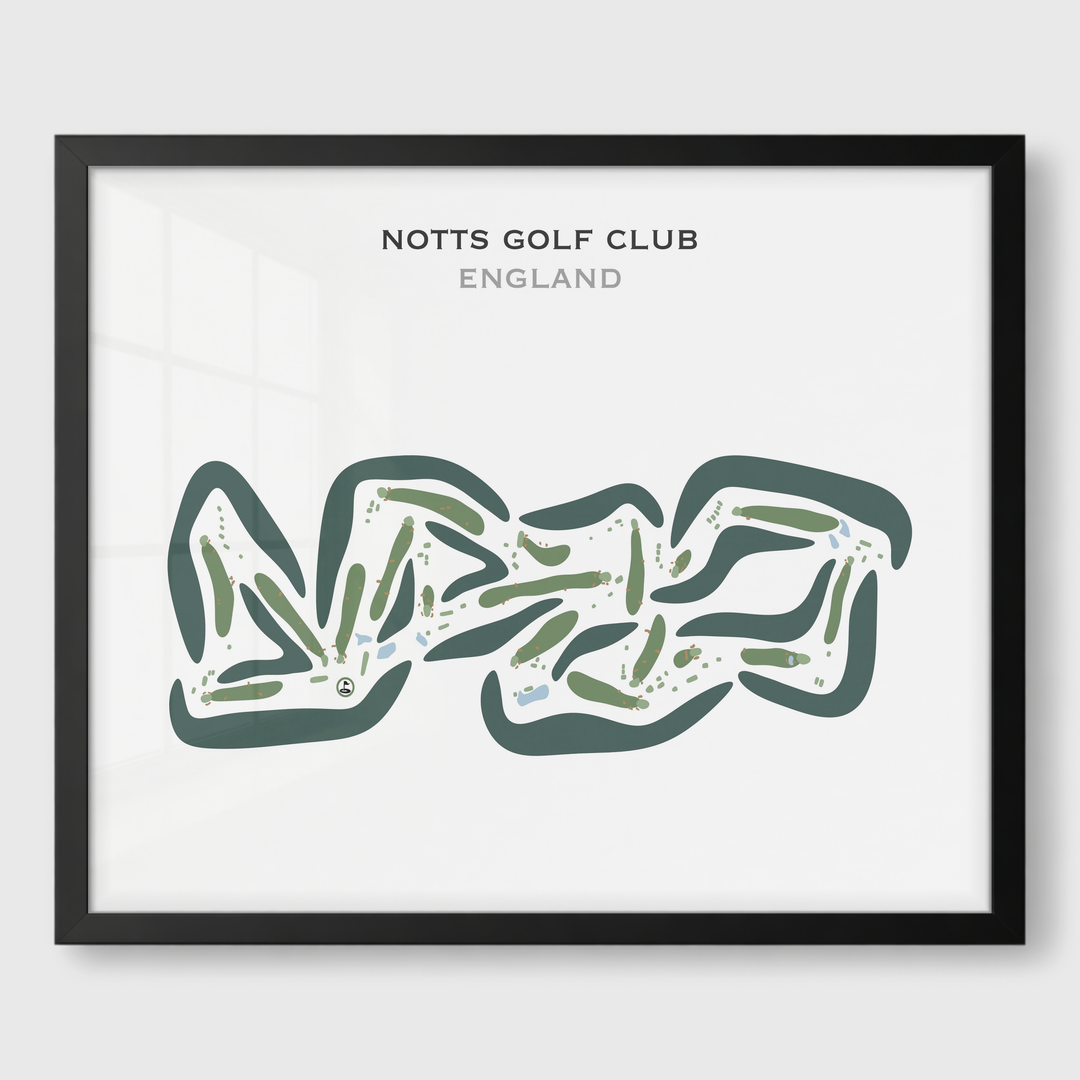 Notts Golf Club, England - Printed Golf Courses