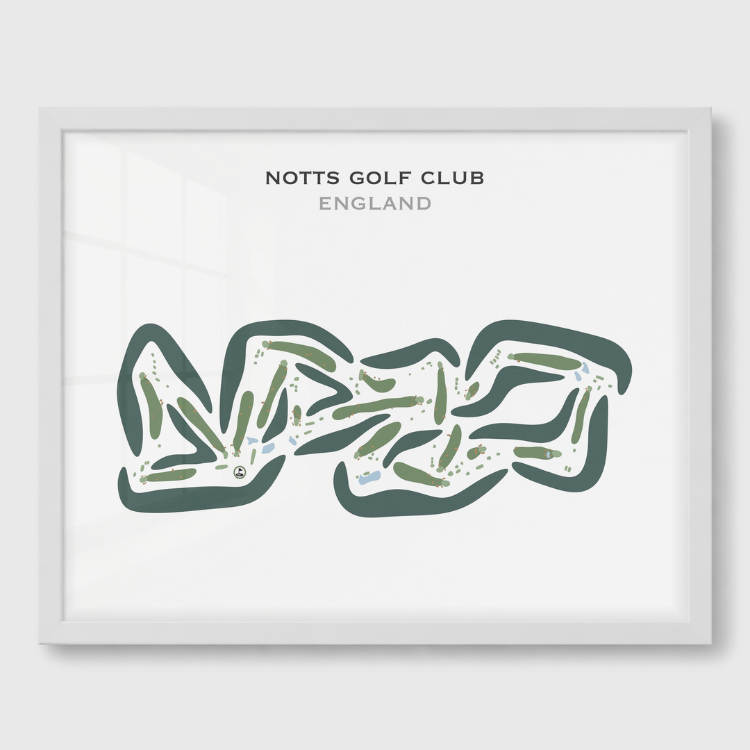 Notts Golf Club, England - Printed Golf Courses