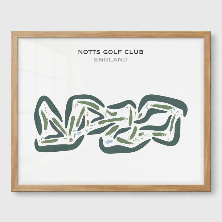 Notts Golf Club, England - Printed Golf Courses