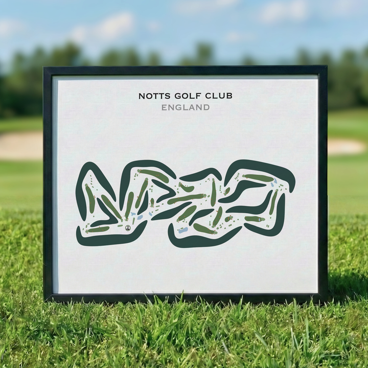 Notts Golf Club, England - Printed Golf Courses