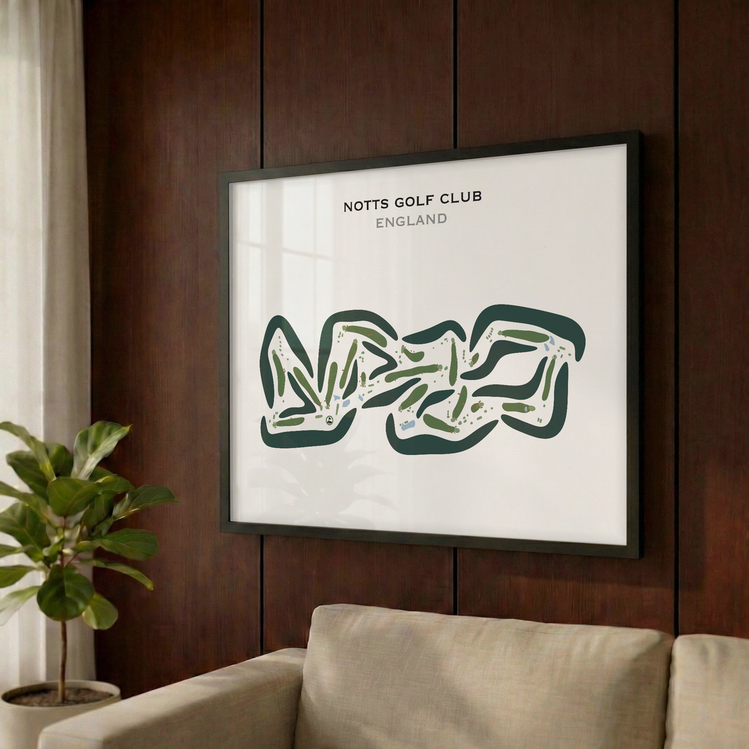 Notts Golf Club, England - Printed Golf Courses