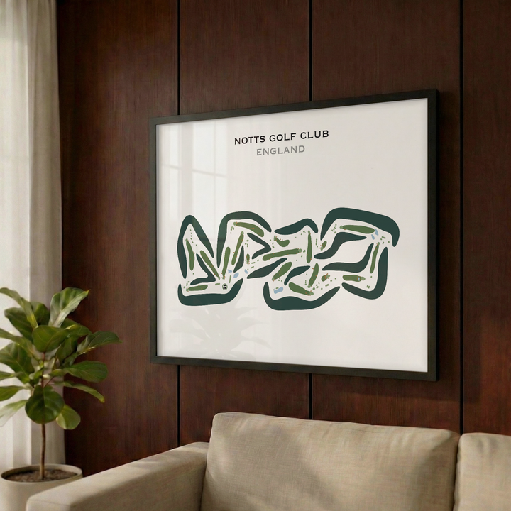 Notts Golf Club, England - Printed Golf Courses