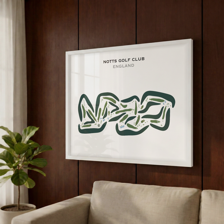 Notts Golf Club, England - Printed Golf Courses