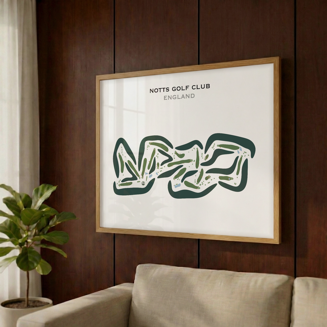 Notts Golf Club, England - Printed Golf Courses