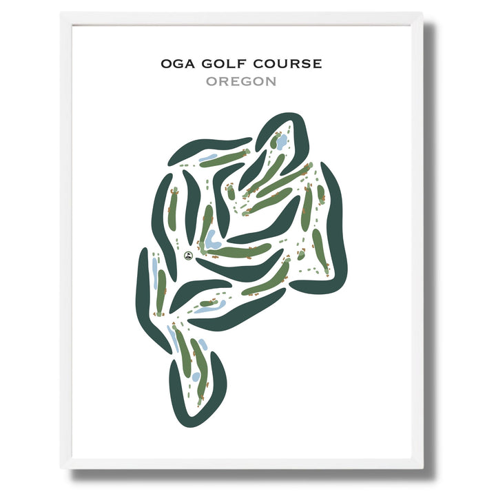 OGA Golf Course, Oregon - Printed Golf Courses