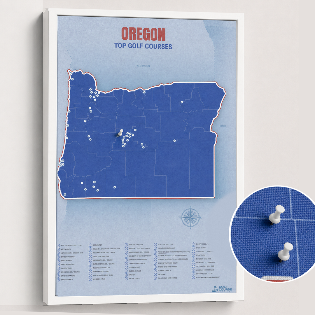 Map of Oregon Golf Courses