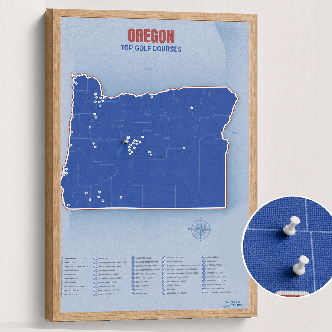 Map of Oregon Golf Courses