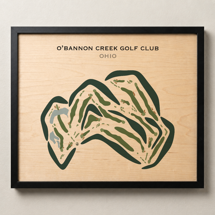 O'Bannon Creek Golf Club, Ohio - Printed Golf Course