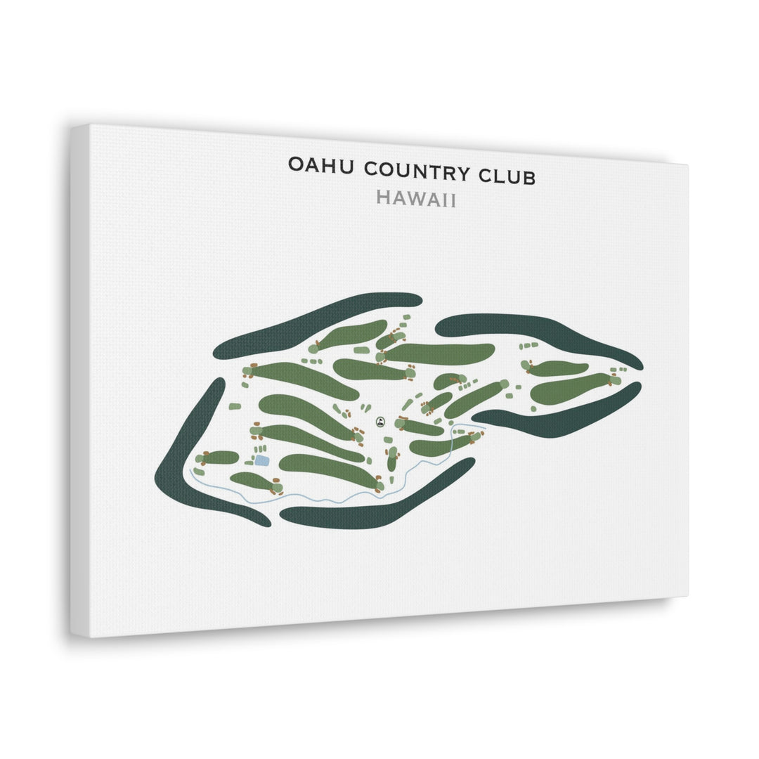 Oahu Country Club, Hawaii - Printed Golf Course