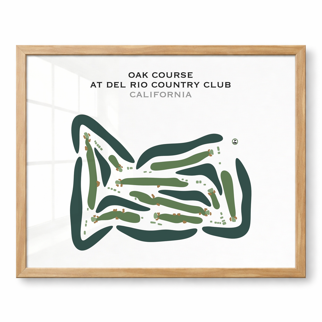 Oak Course at Del Rio Country Club, California - Printed Golf Courses