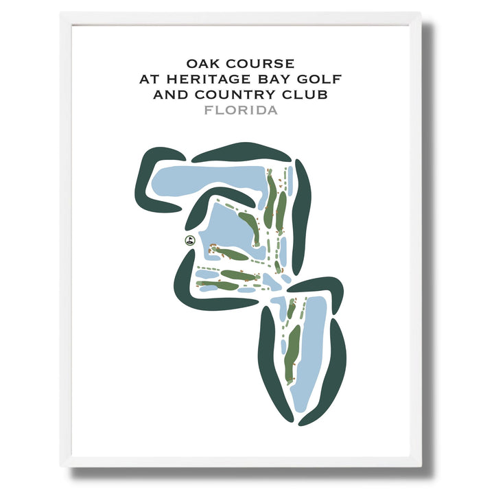 Oak Course at Heritage Bay Golf & Country Club, Florida - Printed Golf Courses