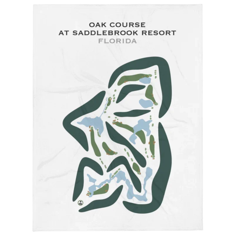 Oak Course at Saddlebrook Resort, Florida - Printed Golf Courses