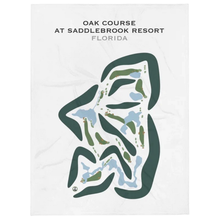 Oak Course at Saddlebrook Resort, Florida - Printed Golf Courses