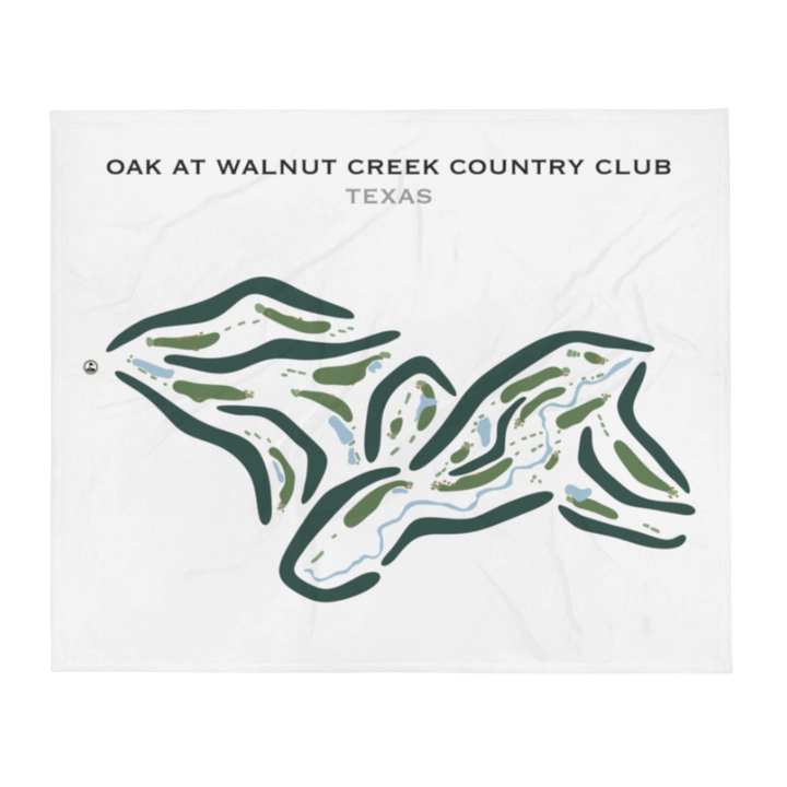 Oak at Walnut Creek Country Club, Texas - Printed Golf Courses