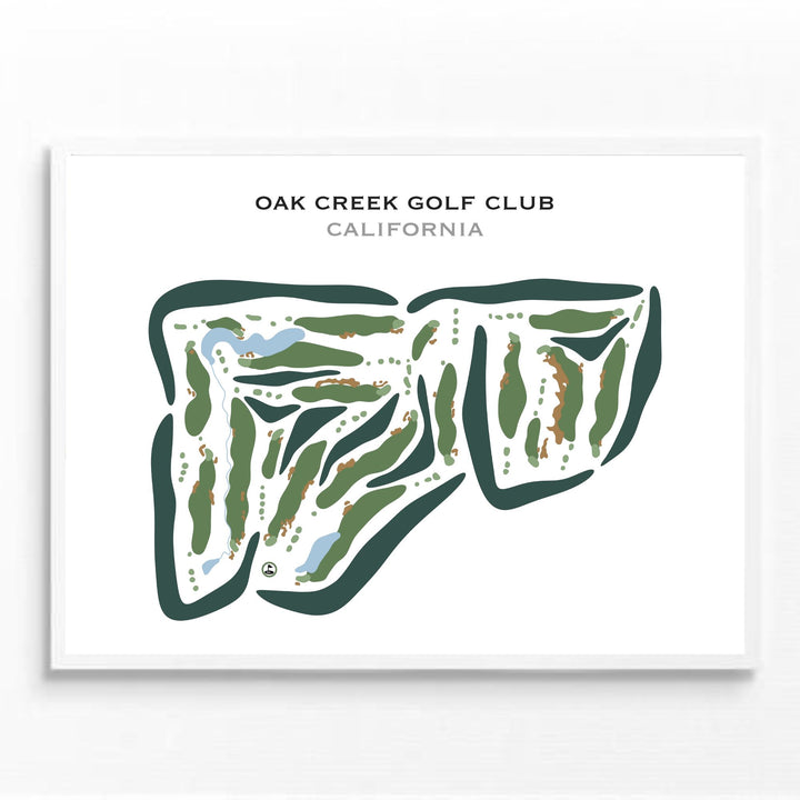 Oak Creek Golf Club, California - Printed Golf Courses