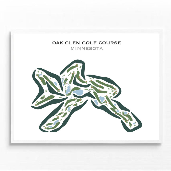 Oak Glen Golf Course, Minnesota - Printed Golf Courses