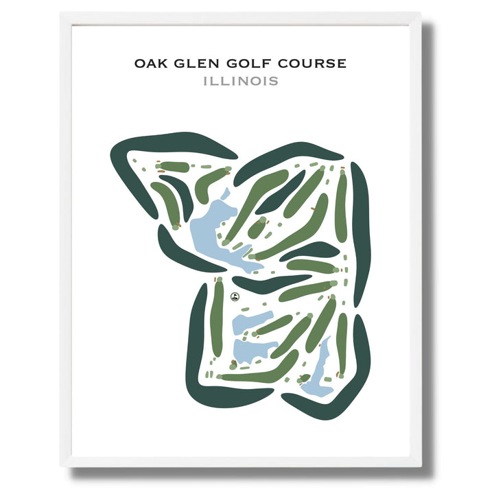 Oak Glen Golf Course, Illinois - Printed Golf Courses