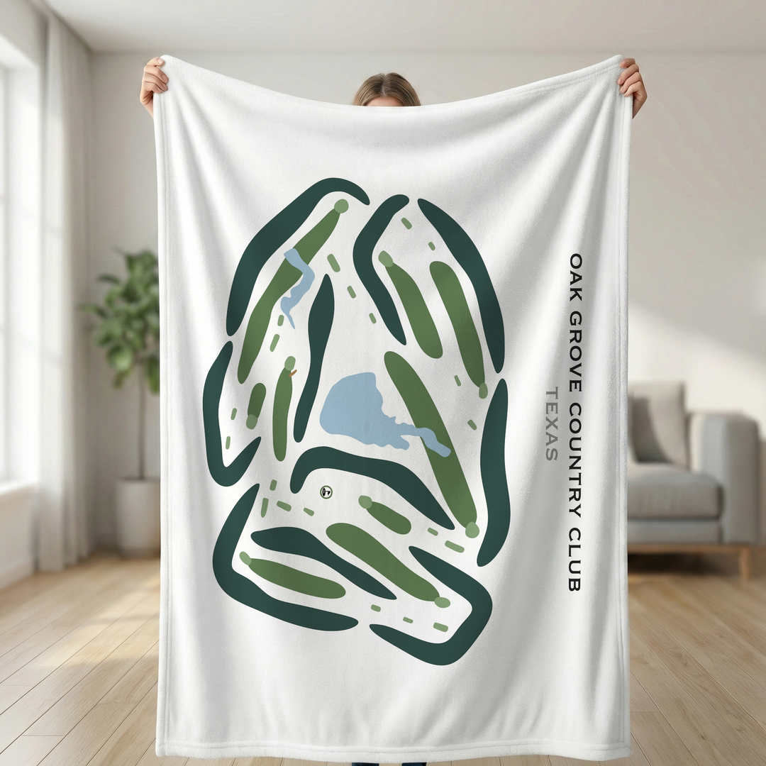 Oak Grove Country Club, Texas - Printed Golf Courses