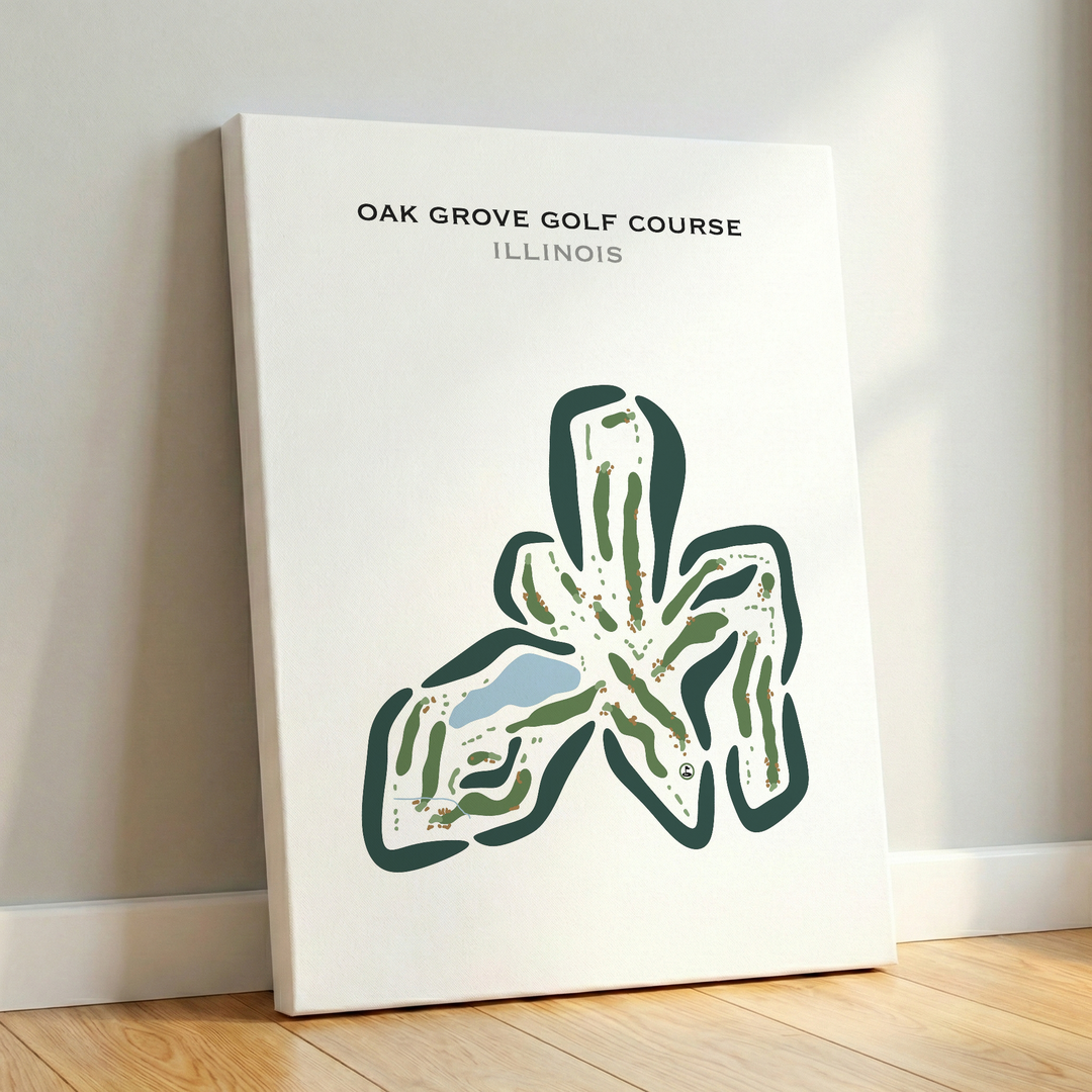 Oak Grove Golf Course, Illinois - Printed Golf Courses
