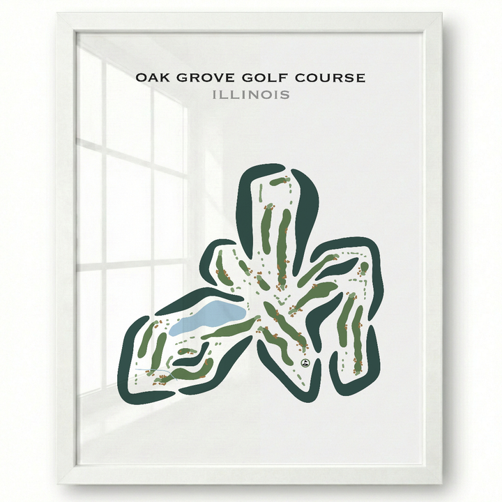 Oak Grove Golf Course, Illinois - Printed Golf Courses