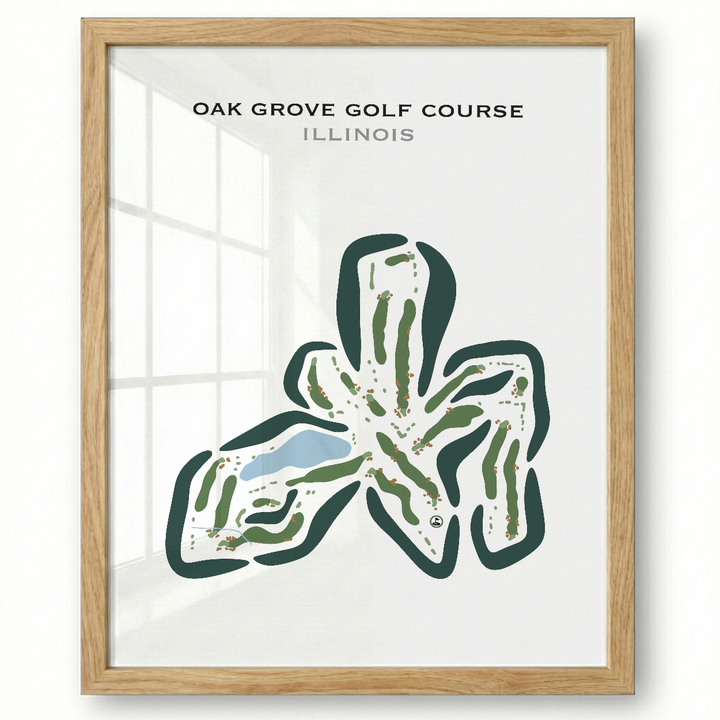 Oak Grove Golf Course, Illinois - Printed Golf Courses