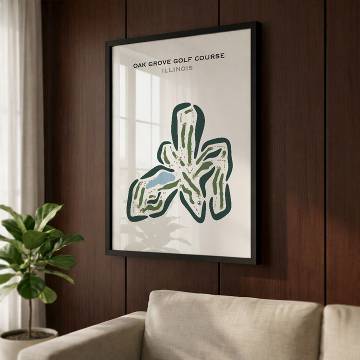 Oak Grove Golf Course, Illinois - Printed Golf Courses