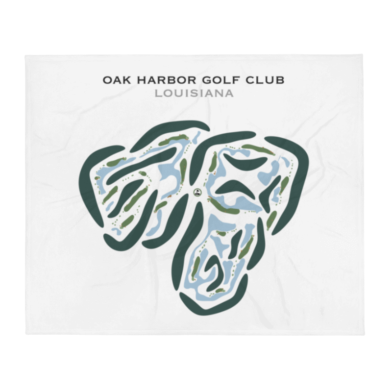 Oak Harbor Golf Club, Louisiana - Printed Golf Courses