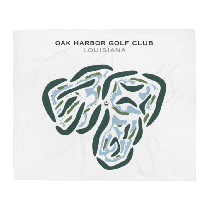Oak Harbor Golf Club, Louisiana - Printed Golf Courses