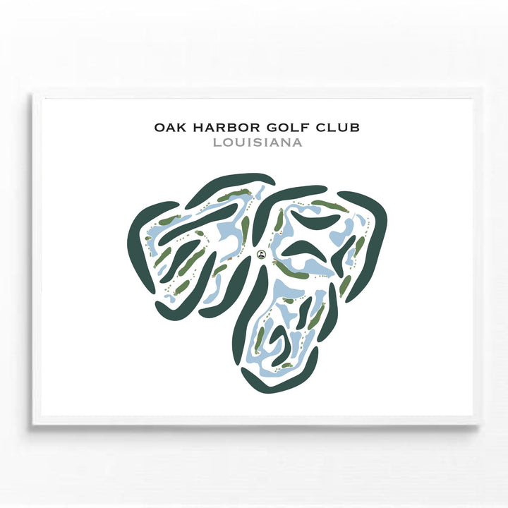 Oak Harbor Golf Club, Louisiana - Printed Golf Courses