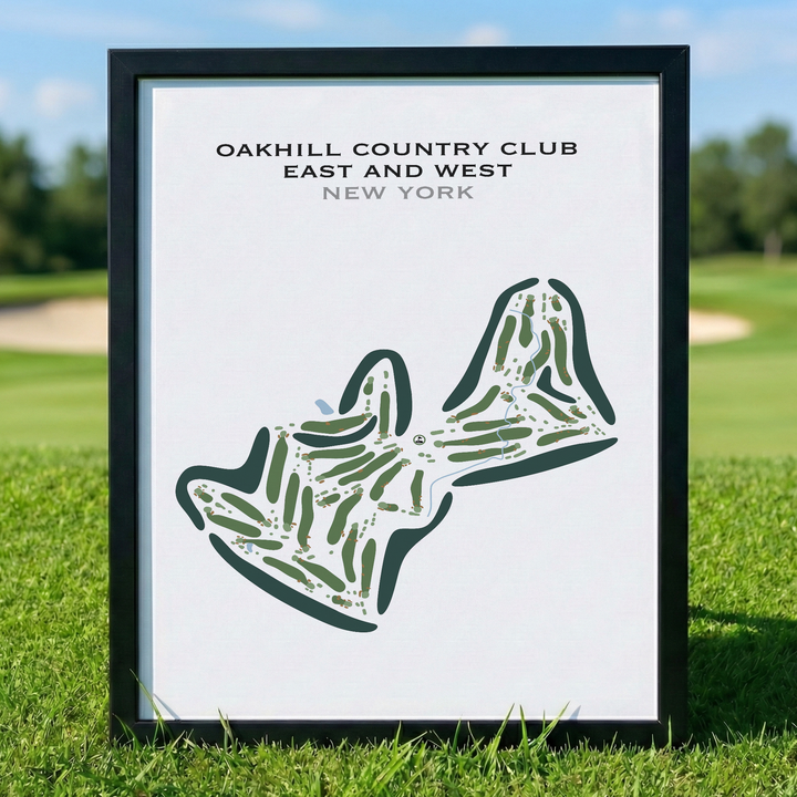 Oak Hill Country Club East & West, New York - Printed Golf Courses
