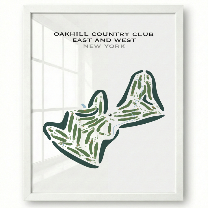 Oak Hill Country Club East & West, New York - Printed Golf Courses