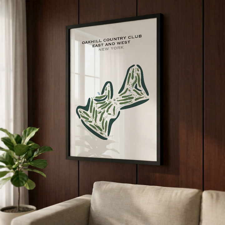 Oak Hill Country Club East & West, New York - Printed Golf Courses