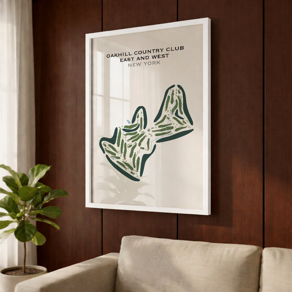 Oak Hill Country Club East & West, New York - Printed Golf Courses