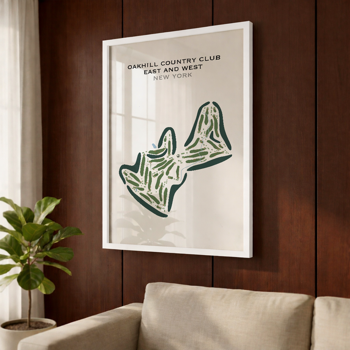 Oak Hill Country Club East & West, New York - Printed Golf Courses