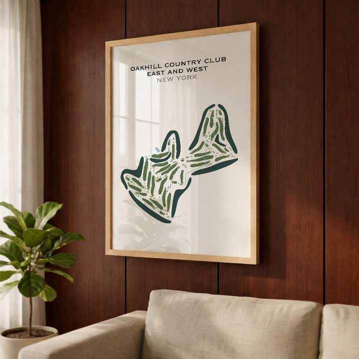 Oak Hill Country Club East & West, New York - Printed Golf Courses