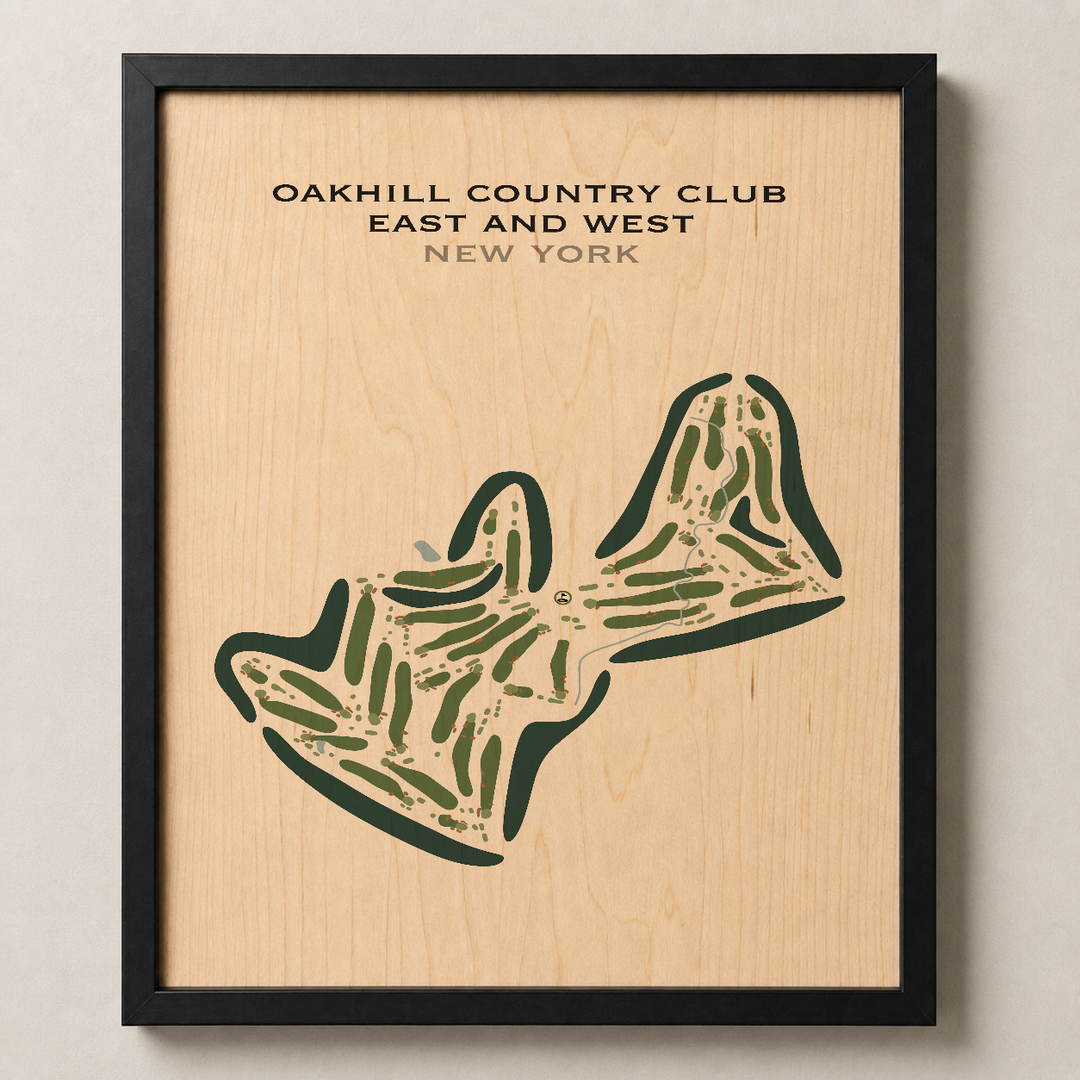 Oak Hill Country Club East & West, New York - Printed Golf Courses
