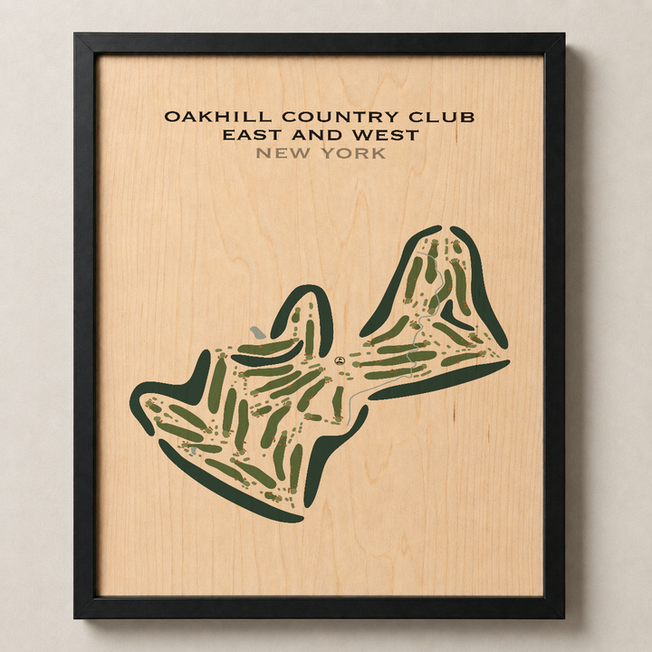 Oak Hill Country Club East & West, New York - Printed Golf Courses